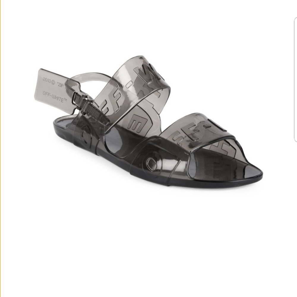Off-white Sandal worn once small split on buckle